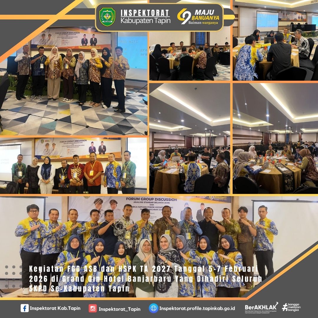 FGD ASB dan HSPK TA 2027 Tanggal 5-7 Februari 2026 di Grand Qin Hotel Banjarbaru