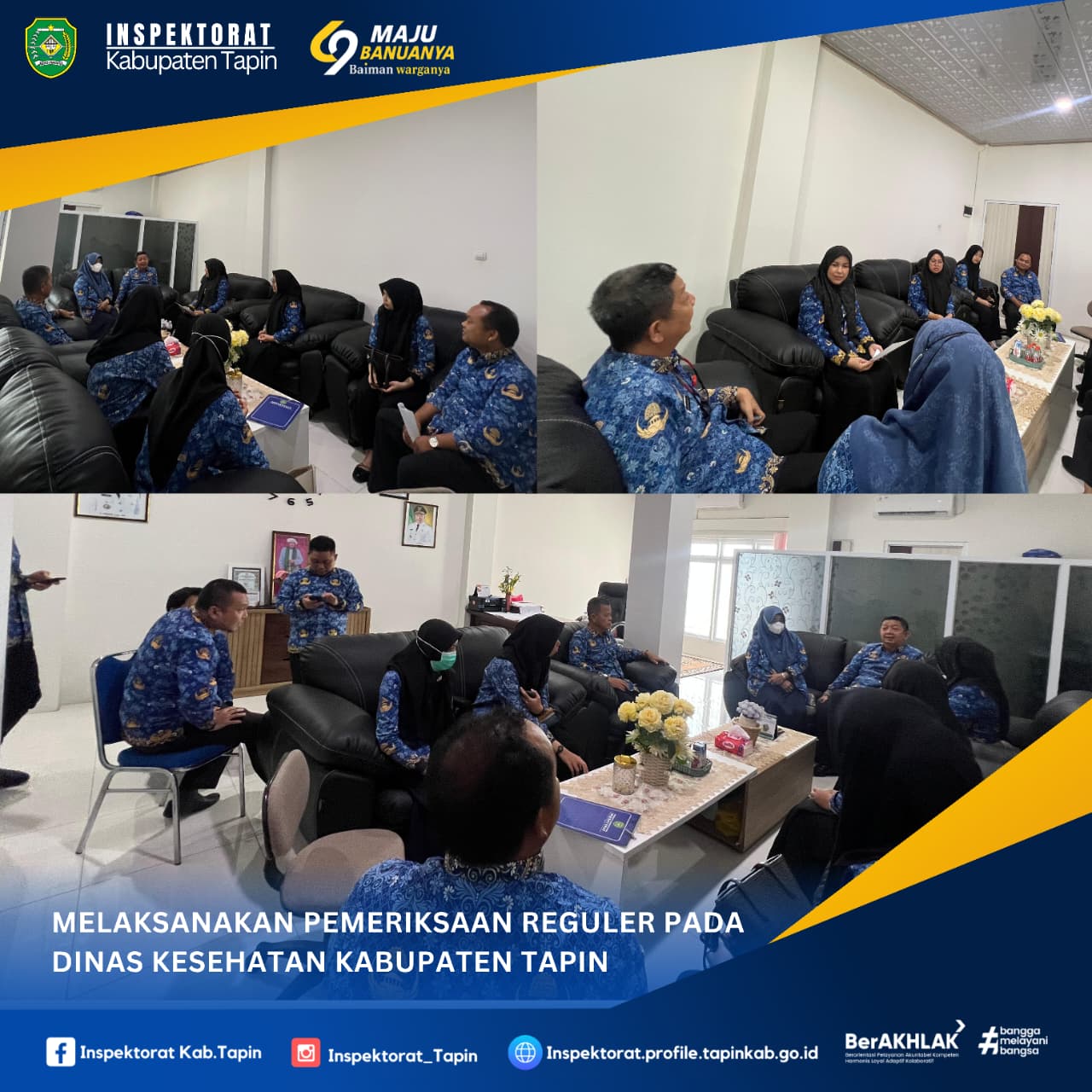 Pemeriksaan Reguler pada Dinas Kesehatan Kabupaten Tapin