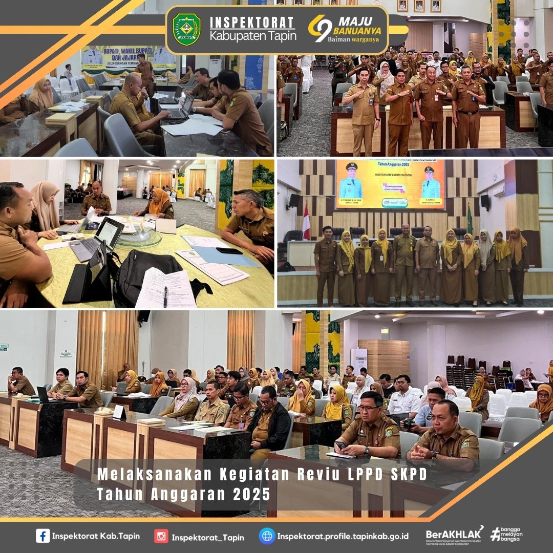 Kegiatan Reviu LPPD SKPD Tahun Anggaran 2025 